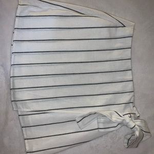 Mini Wrap Stripped Skirt
